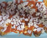 Foto del paso 3 de la receta Lasaña de berenjena con sombrero de huevos de codorniz