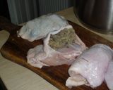 Töltött csirkecomb Air Fryerben recept fázis 7 fotója