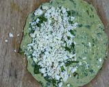 A picture of step 3 of Cheesy palak paratha.
