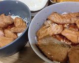 Foto langkah ke 6 dari resep Salmon Mentai Rice.