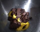 Foto langkah ke 1 dari resep Chocochip Cashew Brownie Pie.
