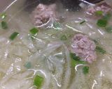 Hình bước làm 3 của món Canh bí thịt xay