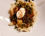 Zöldborsó pörkölt galuskával recept fázis 7 fotója
