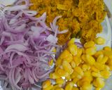 मूली कॉर्न पकौड़ा (muli corn pakoda recipe in Hindi) रेसिपी चरण 1 फोटो