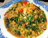 Foto langkah ke 5 dari resep Tauco Daun Ubi Jalar.