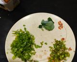 A picture of step 1 of Masala Toast.
