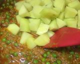 A picture of step 12 of Alu matar gravy.