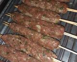 A picture of step 7 of Koftas with Tabbouleh.