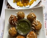 A picture of step 4 of Mexican starter corn cheese balls.