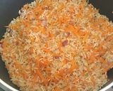 Foto del paso 1 de la receta: Arroz con papas y hamburguesa de carne vegetal