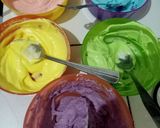 Foto langkah ke 5 dari resep Sweet potato flan rainbow.