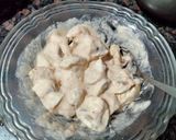 A picture of step 1 of Mushroom pops with honey garlic dip.