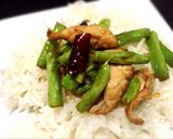 รูปขั้นตอนการทำที่ 5 ของ ถั่วแขกผัดหมูแบบเสฉวน