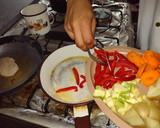 Foto del paso 5 de la receta: Lomo de cerdo flameado con verduras