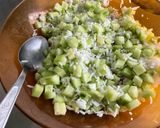 Une image de l'étape 9 de Salade de riz aux deux tomates, concombre et coriandre.