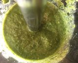 A picture of step 3 of Pesto Without Garlic.