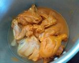 A picture of step 9 of Chicken tandoori with few spices😍😋.
