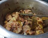 A picture of step 1 of Spicy Beef Biryani.