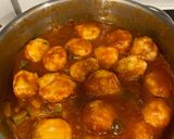 Foto del paso 6 de la receta: Albóndigas de merluza y bacalao con tomate y calabacín