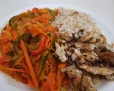 Foto del paso 3 de la receta: Pescado con verduras salteadas al wok
