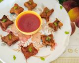 A picture of step 4 of Eid special vegetable tasty chatpata Mini samosas.