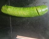 A picture of step 1 of Korean Style cucumber.