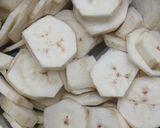 A picture of step 1 of Aratikaya Vepudu/Raw Banana Fry.