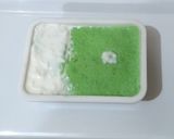 A picture of step 4 of Sooji ka halwa with fresh cream.