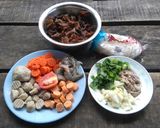 Foto langkah ke 1 dari resep Sup Campur Jamur Kuping.