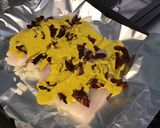 Une image de l'étape 7 de Filets de cabillaud aux épices, crème de curcuma et tomates séchées.