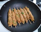 A picture of step 4 of Sheesh Kebab(cook in pan).
