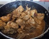 A picture of step 2 of Jaipuri chicken.