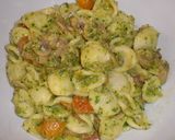 Foto del paso 5 de la receta Orecchiette con verduras y pesto de rúcula y nueces