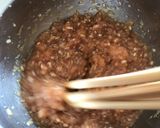 A picture of step 2 of Japanese Scrambled Chicken Bowl (Tori Soboro Donburi).