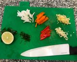 A picture of step 4 of Curry Shrimp with Coconut Cream.