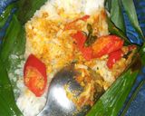Foto langkah ke 8 dari resep Nasi Bakar Teri Medan.