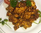 A picture of step 12 of Maghaz Masala or Brain Masala.