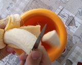 A picture of step 2 of Easy simple banana smoothie.