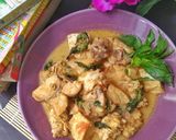 Foto langkah ke 5 dari resep Ayam Tahu Tempe Kuah Santan Kemangi.