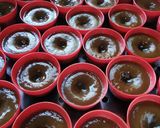 Gambar langkah 3 resipi Kuih Lompang Gula Merah.