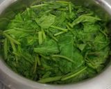 A picture of step 1 of Dhaba Style Palak Paneer.