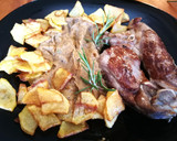 Foto del paso 4 de la receta: Paletilla de cordero con puré de puerro y patata frita