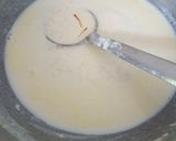 A picture of step 3 of Angoori Rasgulla ki kheer.
