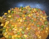 A picture of step 4 of Subj Soya Biryani.