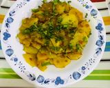 A picture of step 4 of Aloo ki bujia.