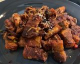 รูปขั้นตอนการทำที่ 15 ของ หมูกรอบผัดน้ำมันพริก
