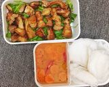 Hình bước làm 3 của món Bún Thịt Chiên