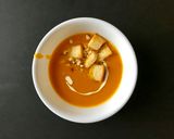 Hình bước làm 5 của món Soup bí đỏ