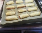 Sonkás-sajtos leveles tészta tekercs recept fázis 3 fotója