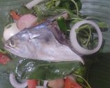 Foto langkah ke 3 dari resep Pepes Ikan Peda Daun Bayam.